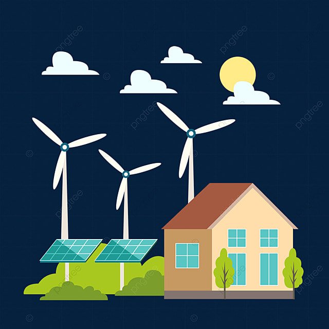 team-04 pngtree-house-solar-panel-windmill-green-environmental-protection-energy-illustration-png-image-4040387